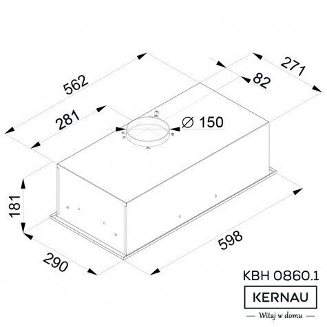 Kernau KBH 0860.1 B цена и информация | Tvaika nosūcēji | 220.lv