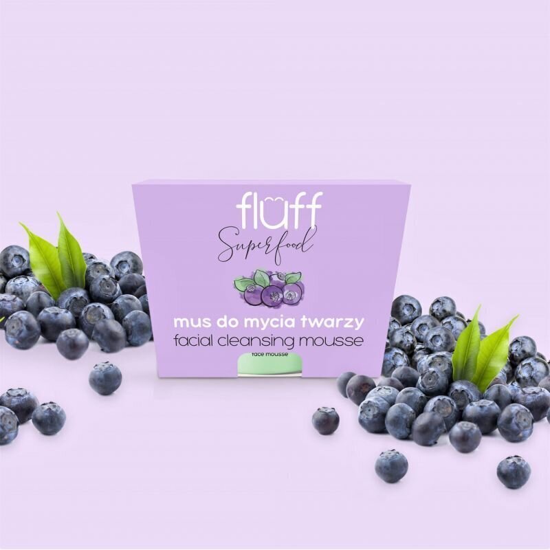 Attīrošas sejas putas Fluff Wild Blueberries 50 ml cena un informācija | Sejas ādas kopšana | 220.lv