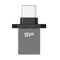 Silicon Power USB-C Flash Drive Mobile C20 64 GB, USB Type-C 3.2 Gen 1 (USB 3.1, USB 3.0, USB 2.0 compatible), Grey cena un informācija | USB Atmiņas kartes | 220.lv