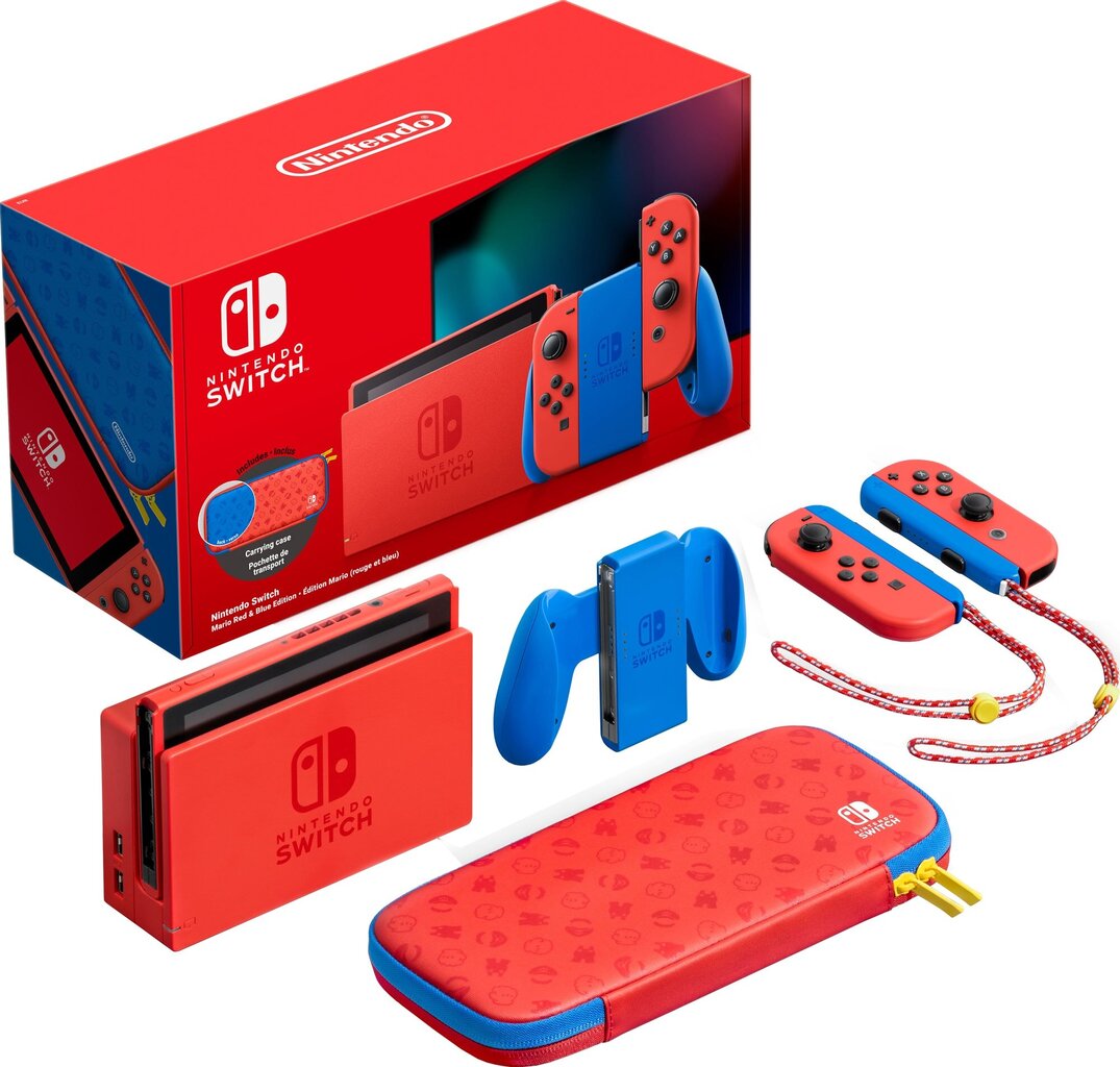 Nintendo Switch Mario Red & Blue Edition cena un informācija | Spēļu konsoles | 220.lv