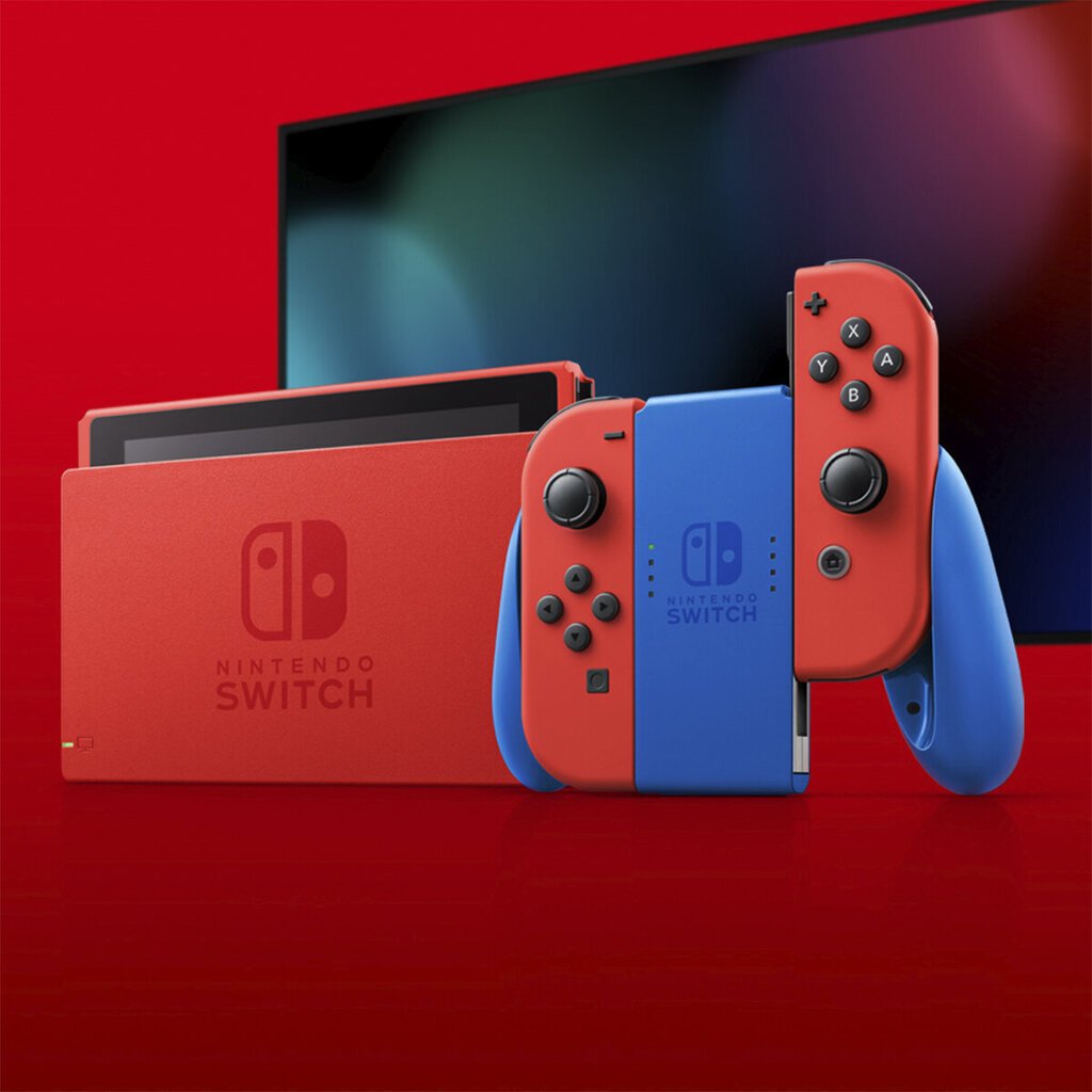Nintendo Switch Mario Red & Blue Edition cena un informācija | Spēļu konsoles | 220.lv