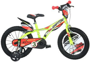 Bērnu velosipēds Dino Bikes 16", 163GLN, dzeltens cena un informācija | Velosipēdi | 220.lv