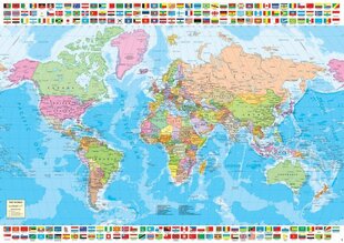 Пазл Карта мира, 1500 деталей цена и информация | Пазлы | 220.lv