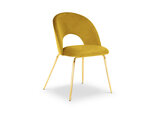 Krēsls Milo Casa Lucia, dzeltenas/zeltainas krāsas