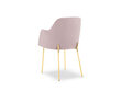 Krēsls Cosmopolitan Design Padova, rozā/zeltainas krāsas цена и информация | Virtuves un ēdamistabas krēsli | 220.lv