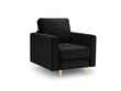 Krēsls Milo Casa Santo, melnas/zeltainas krāsas cena un informācija | Atpūtas krēsli | 220.lv