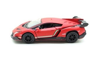 Automašīnas modelis Kinsmart "5" Matte Lamborghini Veneno, sarkans cena un informācija | Rotaļlietas zēniem | 220.lv