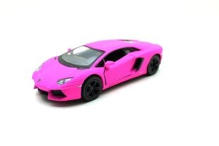 Automašīnas modelis Kinsmart "5" Matte Lamborghini Aventador, rozā cena un informācija | Rotaļlietas zēniem | 220.lv