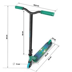 Трюковый самокат Soke go, зеленый цена и информация | Самокаты | 220.lv