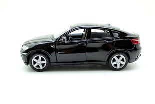 Automašīnas modelis Kinsmart BMW X6, melns cena un informācija | Rotaļlietas zēniem | 220.lv