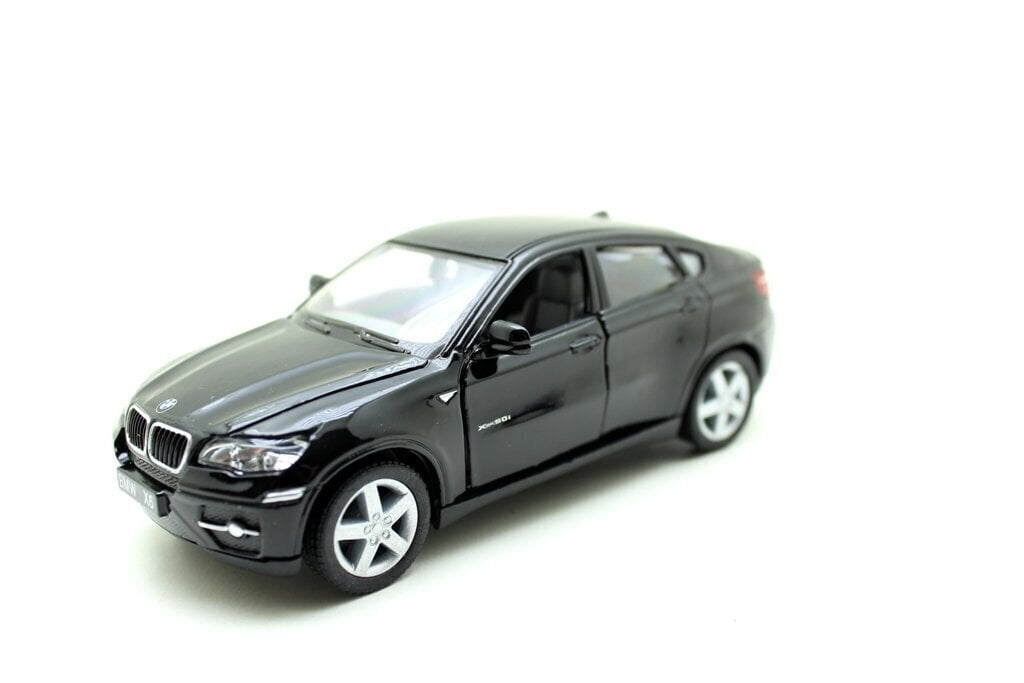 Automašīnas modelis Kinsmart BMW X6, melns цена и информация | Rotaļlietas zēniem | 220.lv