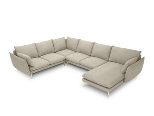 Stūra dīvāns Milo Casa Elio 7S, smilškrāsas cena un informācija | Stūra dīvāni | 220.lv