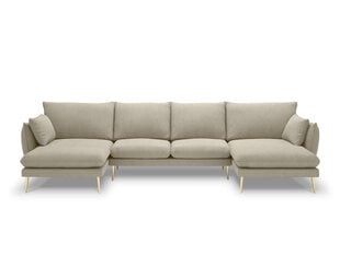 Stūra dīvāns Milo Casa Elio 6S, smilškrāsas cena un informācija | Stūra dīvāni | 220.lv