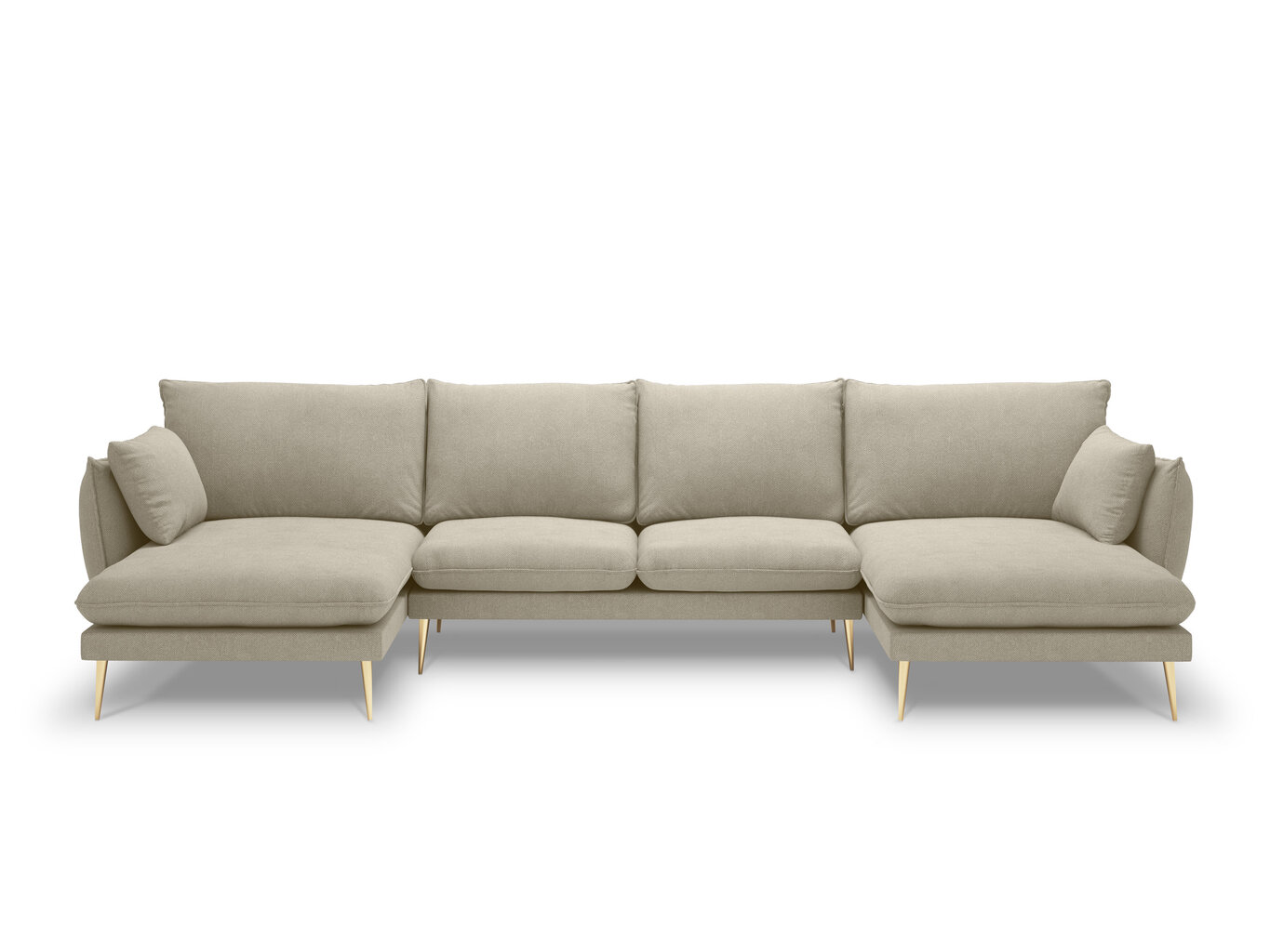 Stūra dīvāns Milo Casa Elio 6S, smilškrāsas цена и информация | Stūra dīvāni | 220.lv