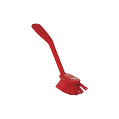 Щетка для мытья посуды, с изогнутым ворсом Vikan, красного цвета цена и информация | Чистящие средства | 220.lv