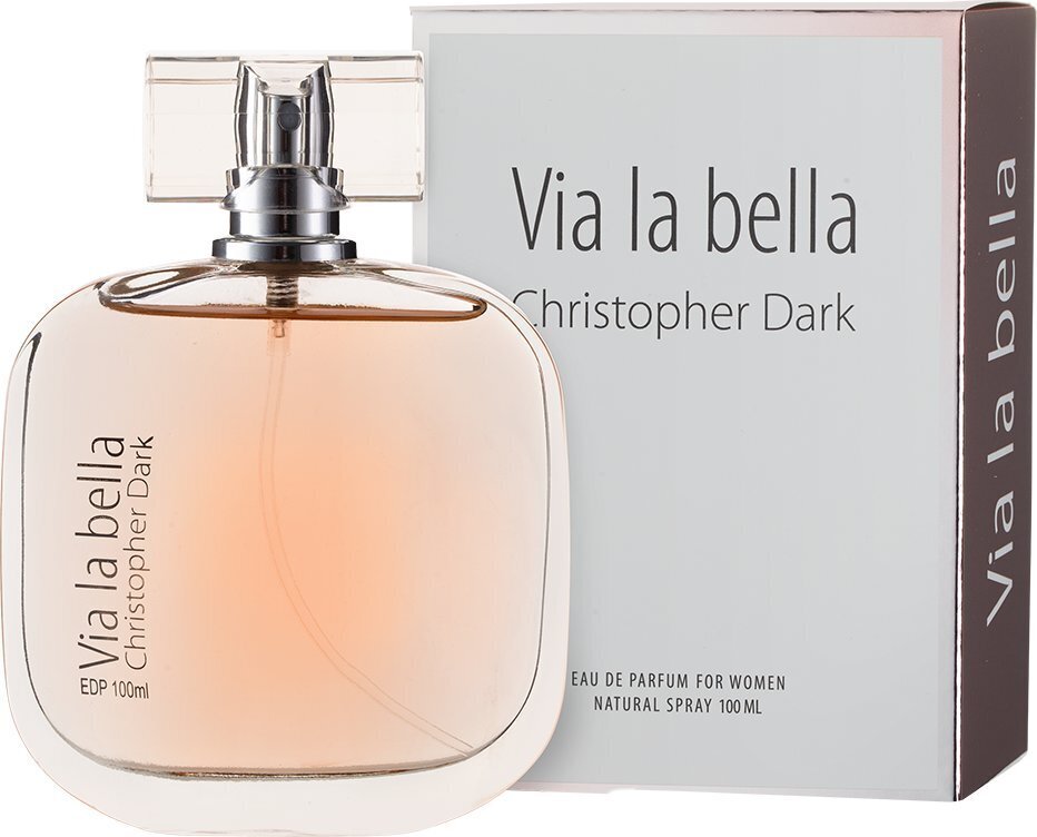 Parfimērijas ūdens Christopher Dark Via La Bella EDP sievietēm 100 ml cena un informācija | Sieviešu smaržas | 220.lv