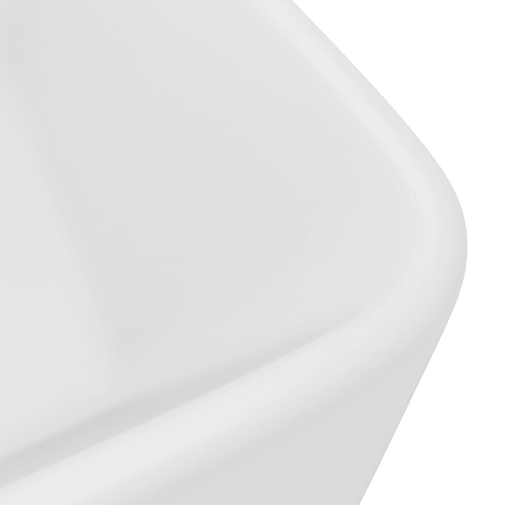 vidaXL izlietne, 41x30x12 cm, matēta balta keramika cena un informācija | Izlietnes | 220.lv