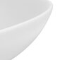 vidaXL vannasistabas izlietne, apaļa, matēta, balta keramika cena un informācija | Izlietnes | 220.lv