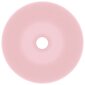 vidaXL vannasistabas izlietne, apaļa, matēta, rozā keramika cena un informācija | Izlietnes | 220.lv