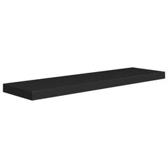 vidaXL sienas plaukts, melns, 90x23,5x3,8 cm, MDF цена и информация | Полки | 220.lv