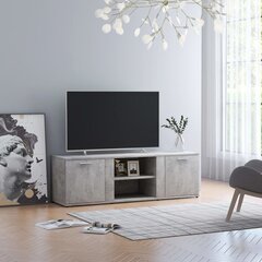 vidaXL TV skapītis, betonpelēks, 120x34x37 cm, skaidu plāksne cena un informācija | TV galdiņi | 220.lv