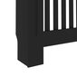 vidaXL radiatora pārsegs, melns, 172x19x81 cm, MDF cena un informācija | Kamīnu un krāšņu aksesuāri | 220.lv