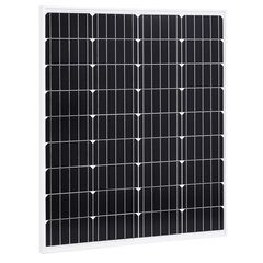 vidaXL saules panelis, 80 W, monokristālisks alumīnijs cena un informācija | Saules paneļi, komponentes | 220.lv