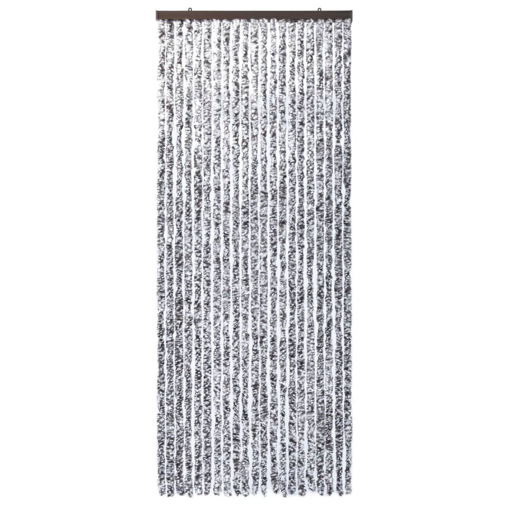 vidaXL kukaiņu aizkars, 90x220 cm, brūns un bēšs šenils цена и информация | Moskītu tīkli | 220.lv