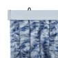 vidaXL kukaiņu aizkars, 56x185cm, zils, balts un sudraba krāsas šenils cena un informācija | Moskītu tīkli | 220.lv