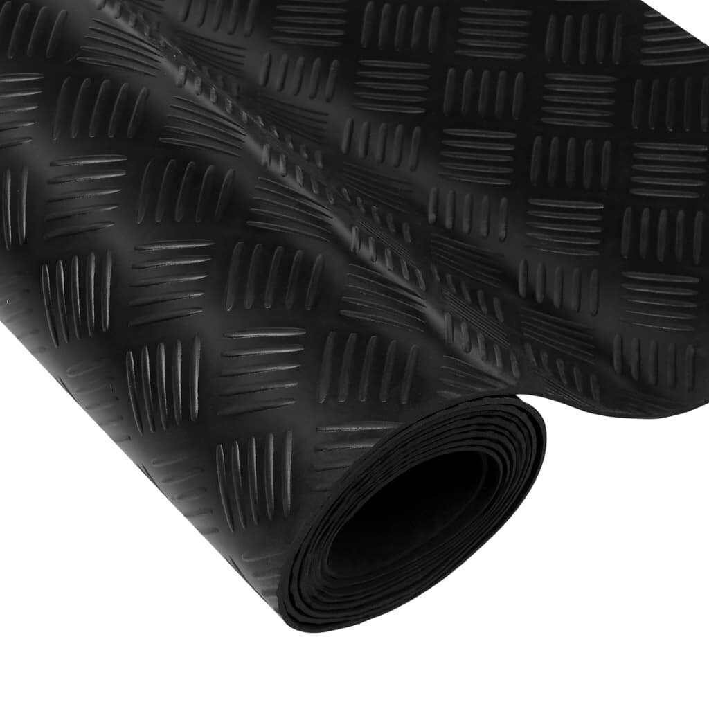 vidaXL grīdas paklājs, neslīdoša gumija, 1,5x4 m, 3 mm, šunu raksts cena un informācija | Universālie paklājiņi | 220.lv