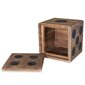 vidaXL uzglabāšanas kaste, ciedrs, 40x40x40 cm, metamais kauliņš cena un informācija | Veļas grozi un mantu uzglabāšanas kastes | 220.lv