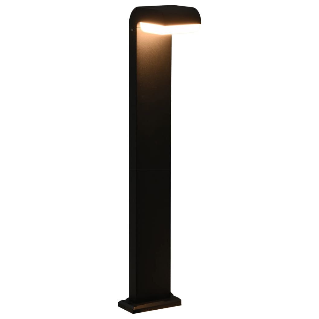 vidaXL āra LED lampa, 9 W, melna, ovāla цена и информация | Āra apgaismojums | 220.lv