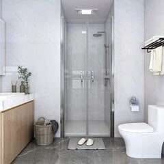 vidaXL dušas durvis, 96x190 cm, ESG, caurspīdīgas цена и информация | Душевые двери и стены | 220.lv