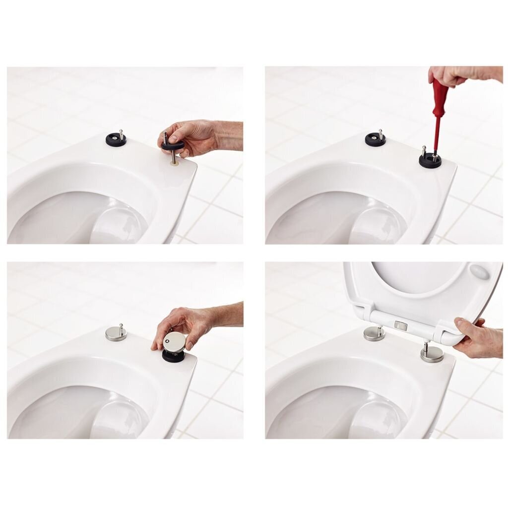 RIDDER tualetes poda sēdeklis Generation, lēnā aizvēršanās, balts cena un informācija | Piederumi tualetes podiem un bidē | 220.lv
