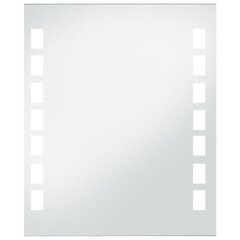 vidaXL vannasistabas sienas spogulis ar LED apgaismojumu, 50x60 cm цена и информация | Зеркала | 220.lv