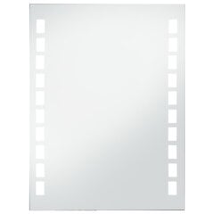 vidaXL vannasistabas sienas spogulis ar LED apgaismojumu, 60x80 cm цена и информация | Зеркальца | 220.lv