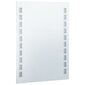 vidaXL vannasistabas sienas spogulis ar LED apgaismojumu, 60x80 cm cena un informācija | Spoguļi | 220.lv
