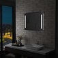 vidaXL vannasistabas sienas spogulis ar LED apgaismojumu, 80x60 cm цена и информация | Spoguļi | 220.lv