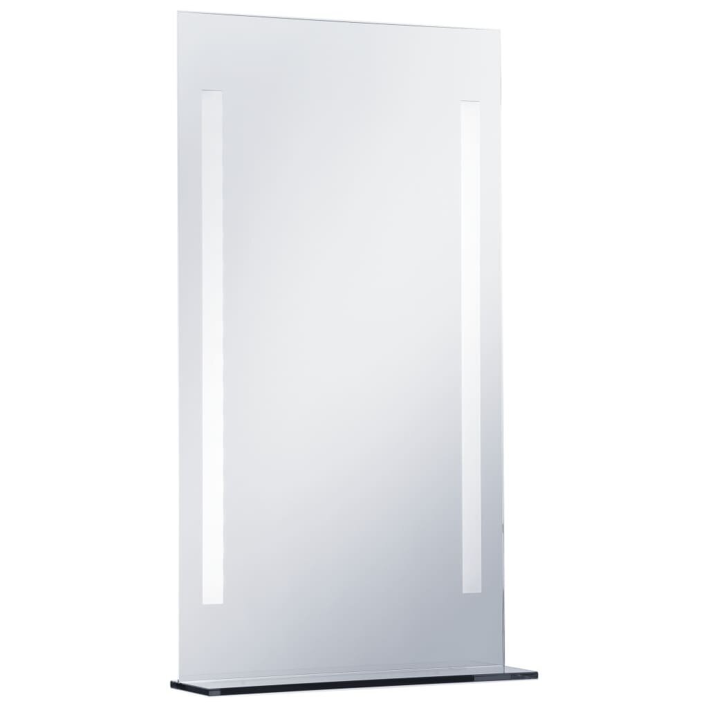 vidaXL vannasistabas spogulis ar LED un plauktu, 60x100 cm cena un informācija | Spoguļi | 220.lv