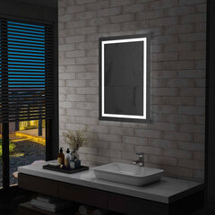 vidaXL vannasistabas spogulis ar LED un skārienu sensoru, 60x80 cm цена и информация | Зеркала | 220.lv