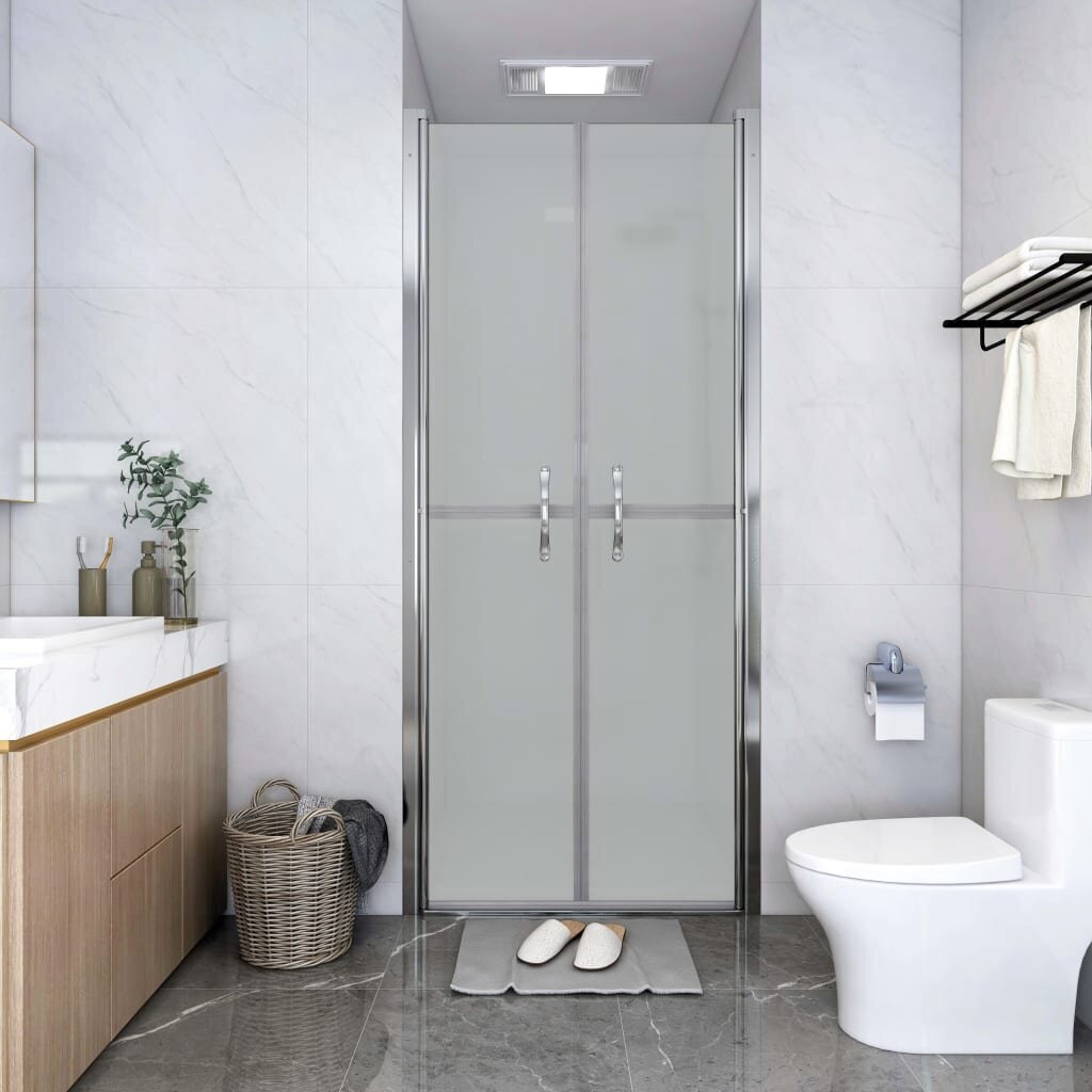 vidaXL dušas durvis, 71x190 cm, ESG, matētas cena un informācija | Dušas durvis, dušas sienas | 220.lv