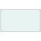 vidaXL virtuves sienas panelis, 90x50 cm, rūdīts stikls, balts цена и информация | Virtuves furnitūra | 220.lv