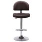 vidaXL bāra krēsli, 2 gab., brūna mākslīgā āda cena un informācija | Virtuves un ēdamistabas krēsli | 220.lv