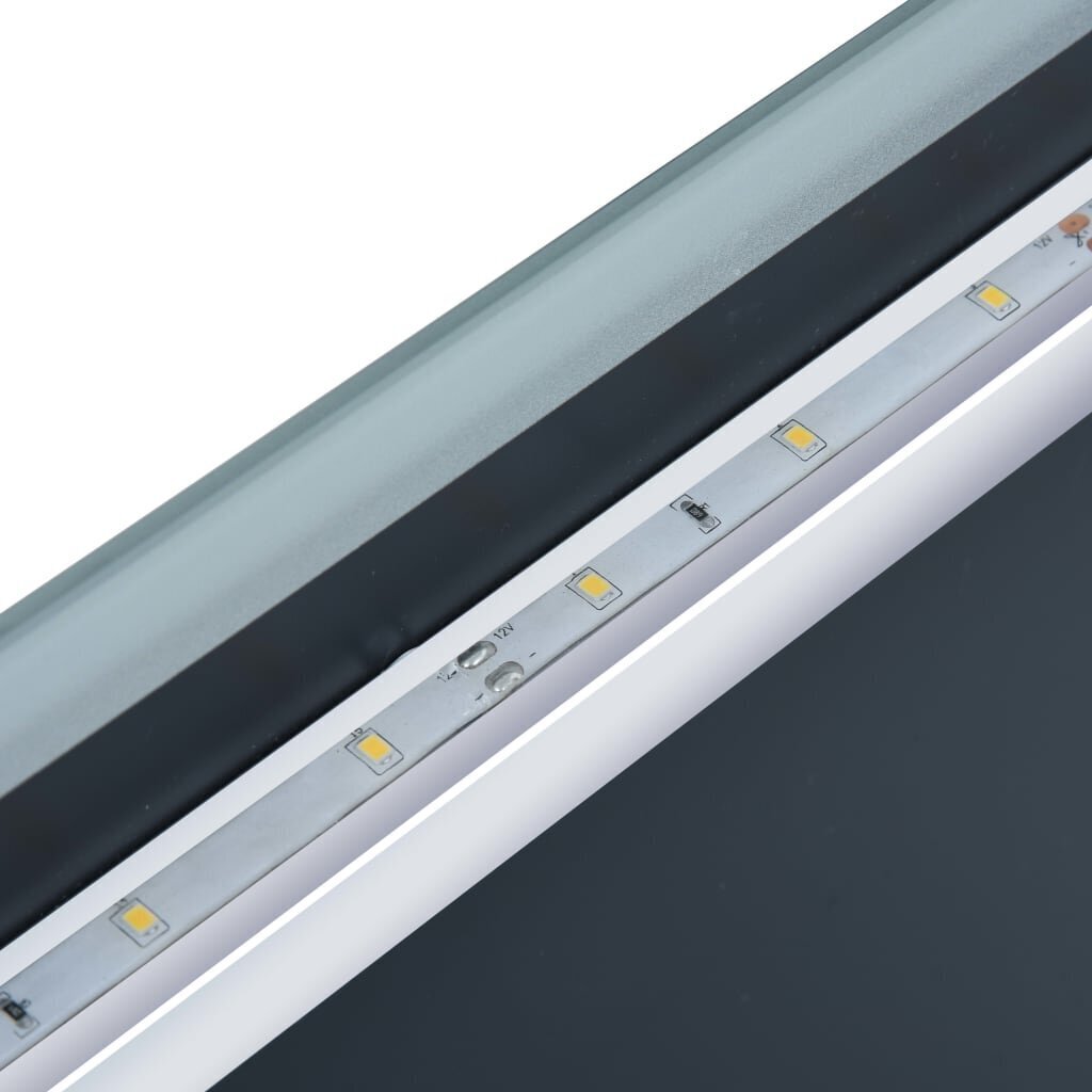 vidaXL vannasistabas spogulis ar LED un skārienu sensoru, 80x60 cm cena un informācija | Spoguļi | 220.lv