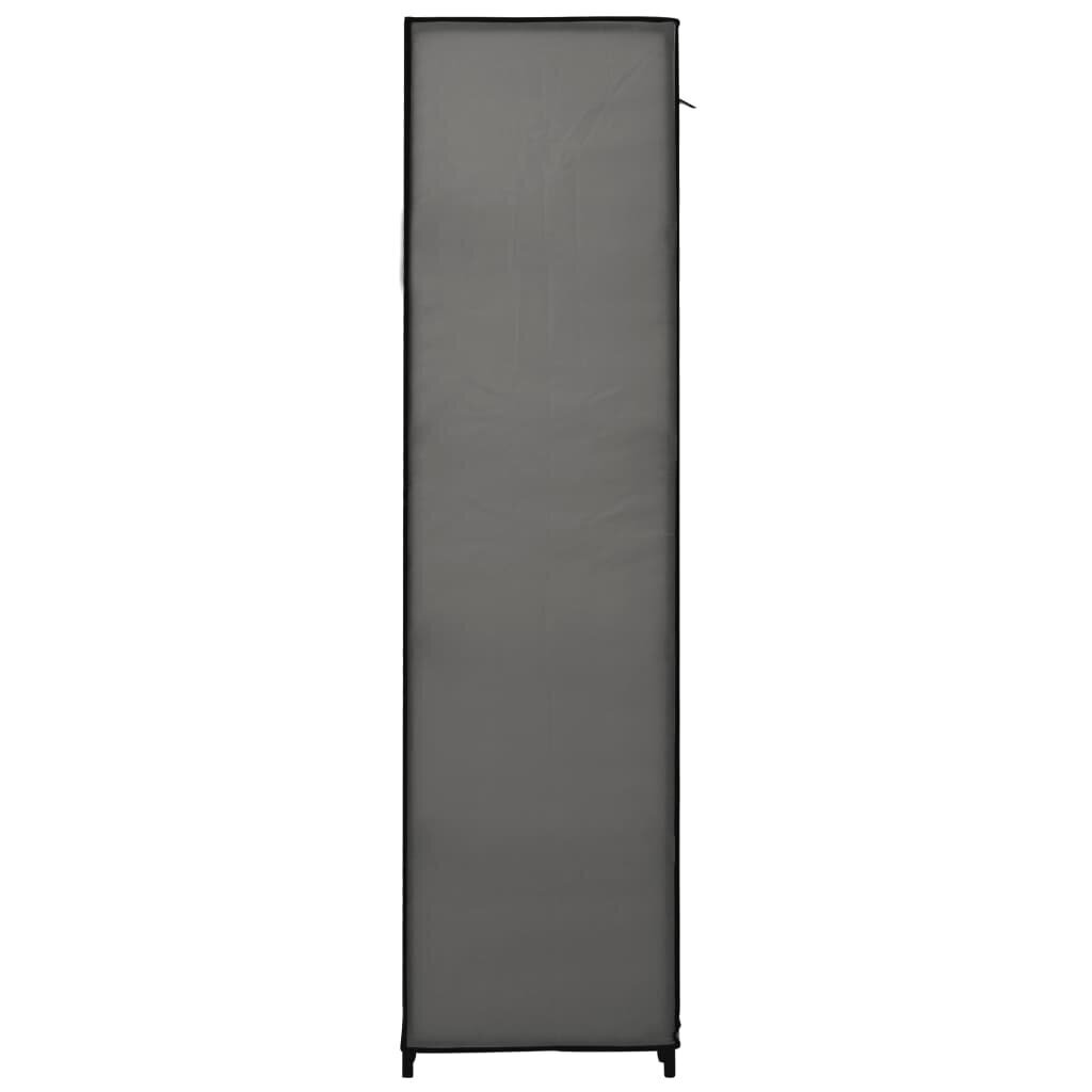 vidaXL salokāms skapis, 110x45x175 cm, pelēks audums cena un informācija | Skapji | 220.lv