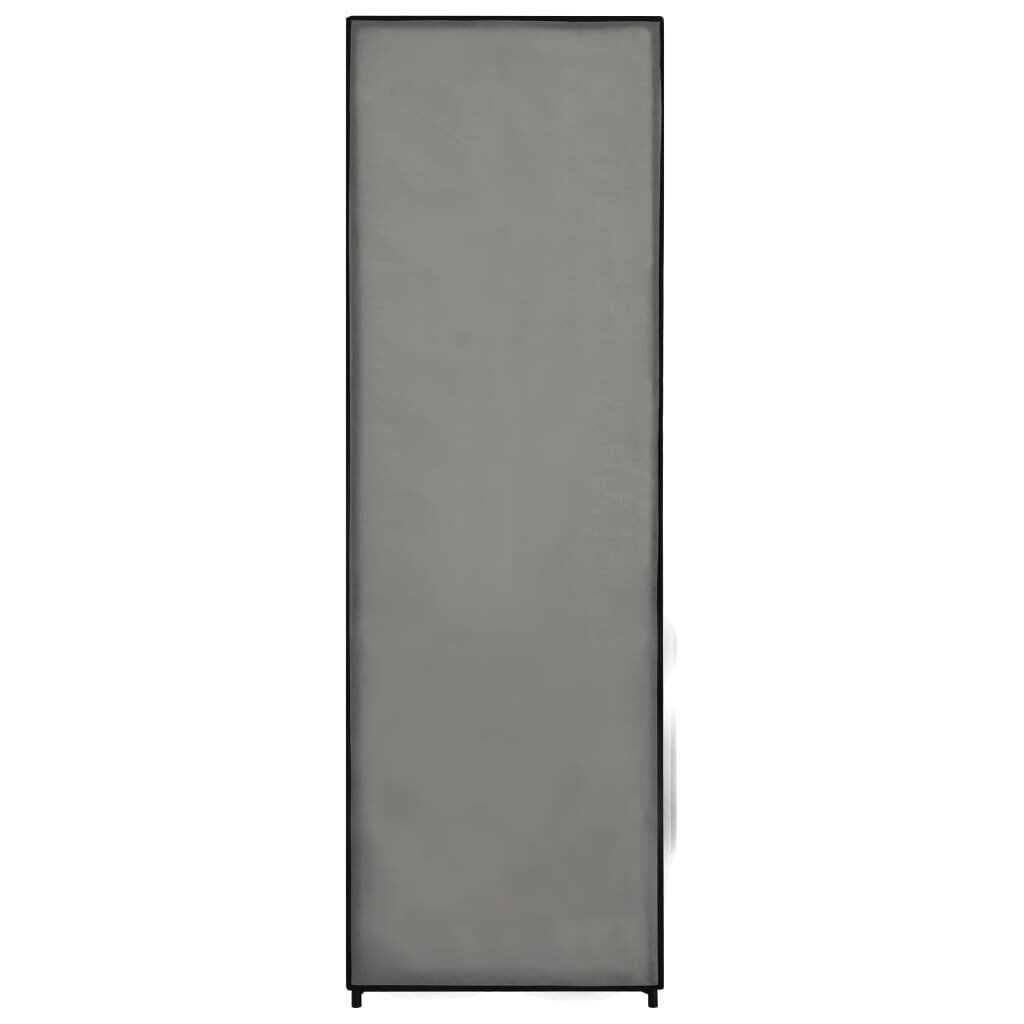 vidaXL skapis, 87x49x159 cm, pelēks audums cena un informācija | Skapji | 220.lv