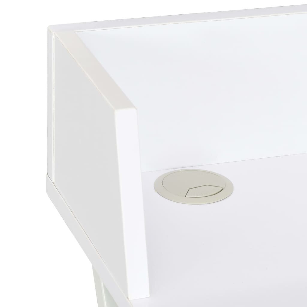 vidaXL rakstāmgalds, balts, 80x50x84 cm cena un informācija | Datorgaldi, rakstāmgaldi, biroja galdi | 220.lv