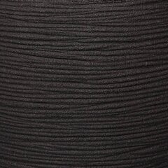 Capi vāze Nature Rib, apaļa forma, 62x48 cm, melna, KBLR271 цена и информация | Ящики для рассады | 220.lv