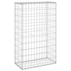 vidaXL gabions ar vāku, cinkots tērauds, 60x30x100 cm cena un informācija | Žogi un piederumi | 220.lv