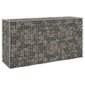 vidaXL gabions ar vāku, cinkots tērauds, 200x60x100 cm цена и информация | Žogi un piederumi | 220.lv